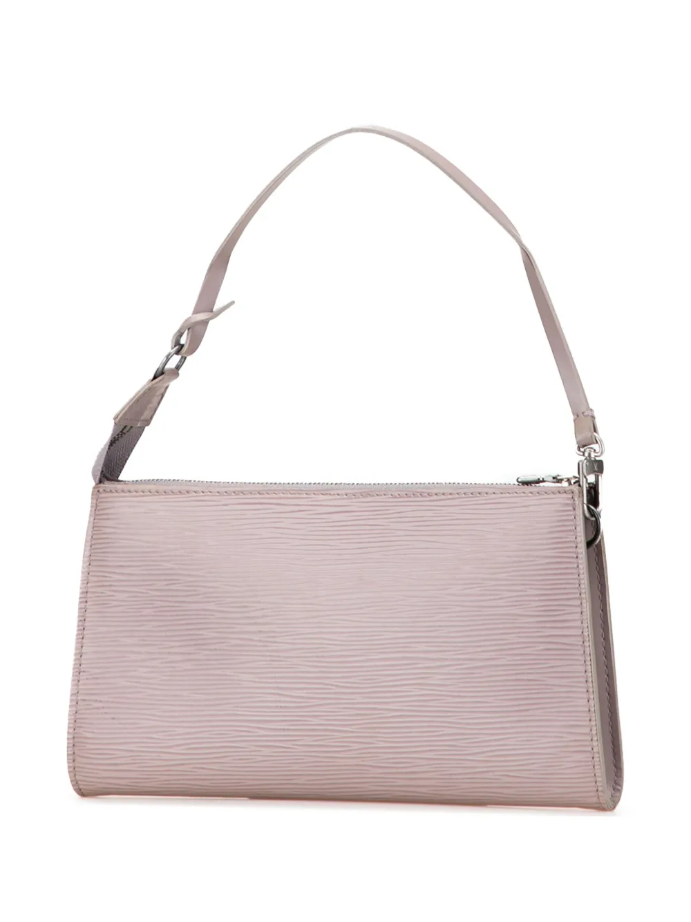 Pre-owned Louis Vuitton 2001 Epi Pochette Accessoires Shoulder Bag In Purple