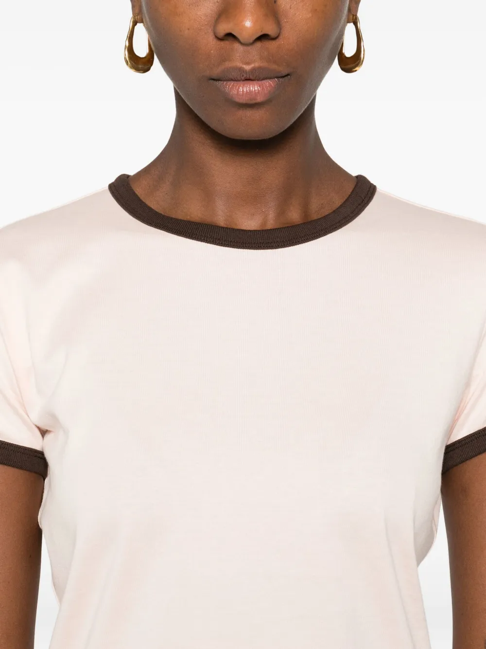 FRAME T-shirt met ronde hals Beige