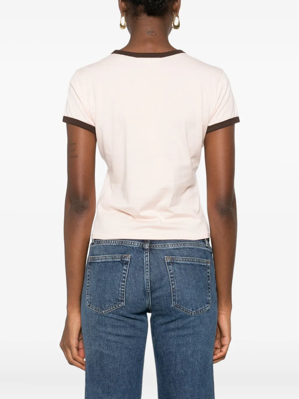 FRAME T-shirt met ronde hals Beige