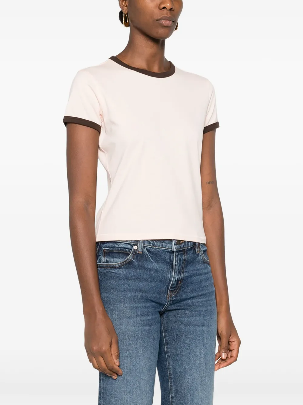 FRAME T-shirt met ronde hals Beige