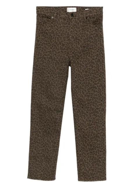 FRAME leopard-print jeans