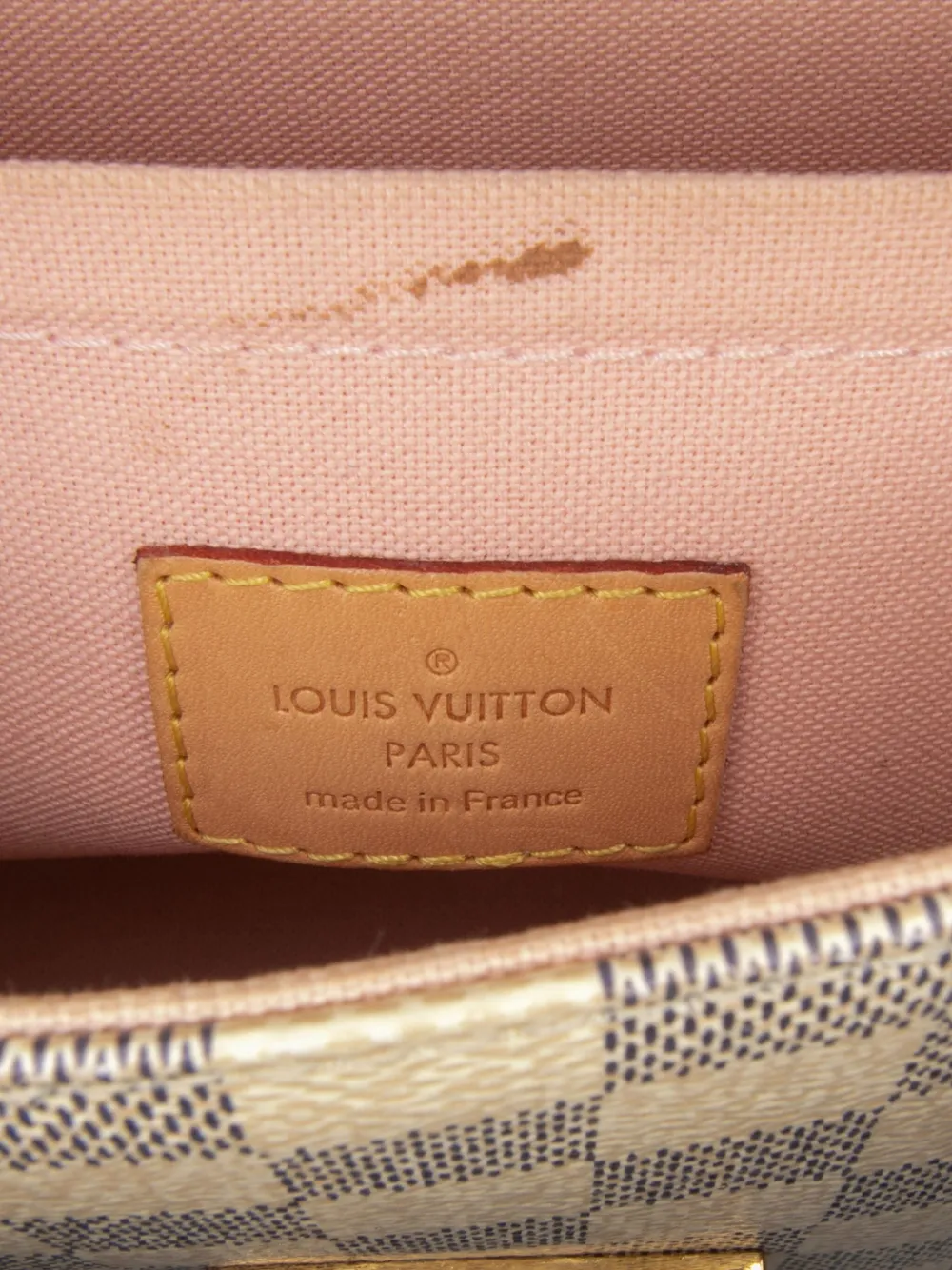 Pre-owned Louis Vuitton 2016 Damier Azur Croisette Satchel In White