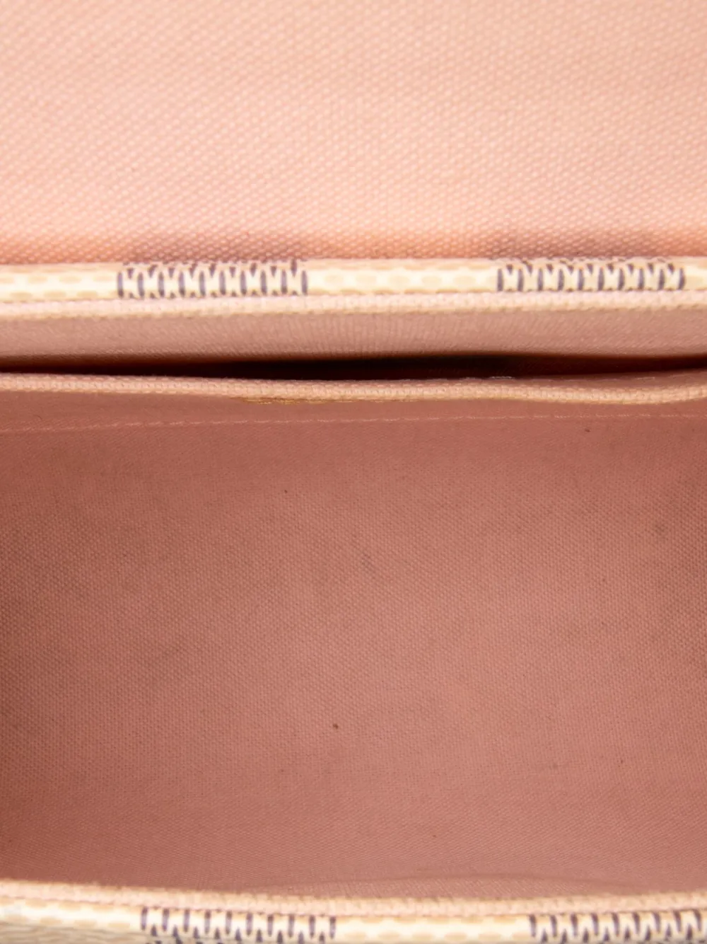 Pre-owned Louis Vuitton 2016 Damier Azur Croisette Satchel In White