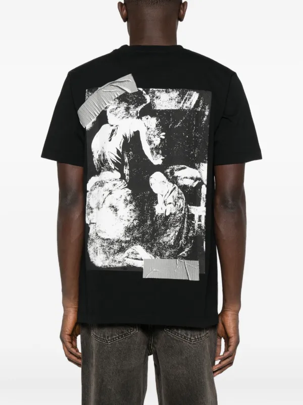 Off-White logo-print T-shirt | Black | FARFETCH