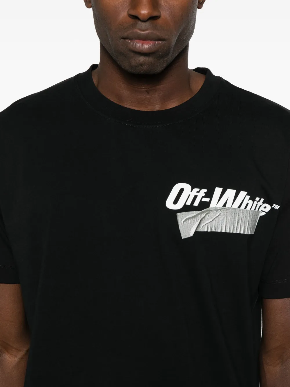 Off-White logo-print T-shirt | Black | FARFETCH