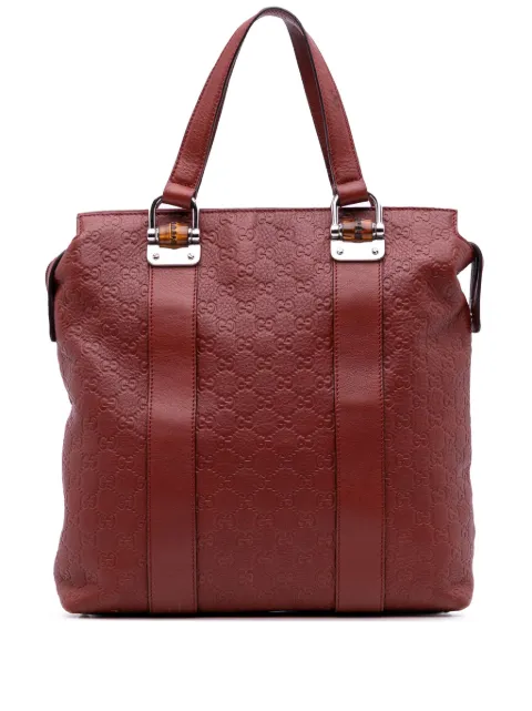 Gucci Pre-Owned 2016-2025 Guccissima Tender Bamboo Bar tote bag