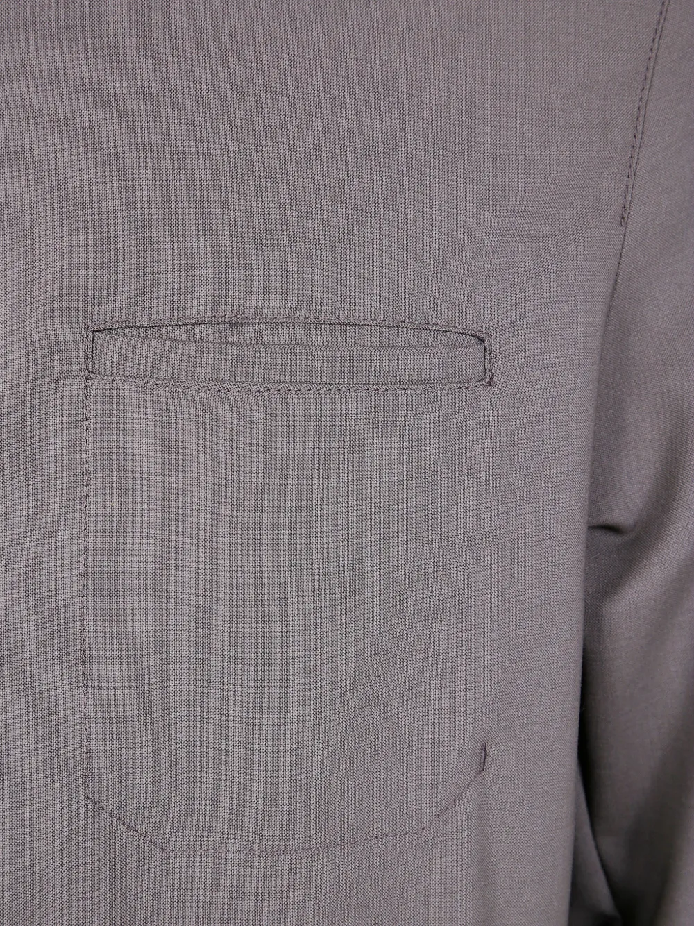 Herno Long Sleeve Jacket With Collared Neck And Pocket In Gray