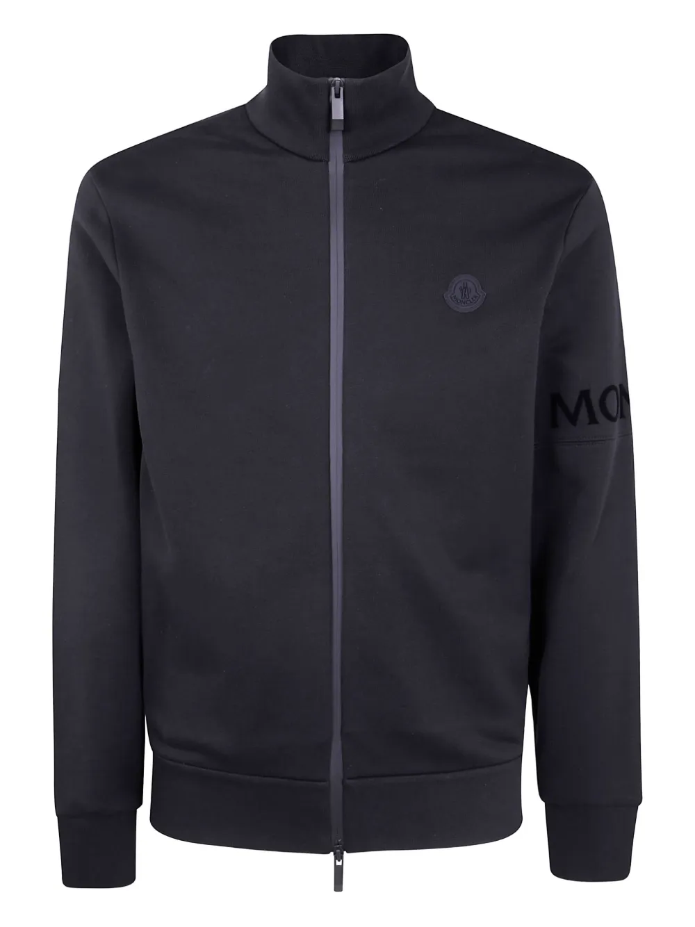 Moncler logo-detail zip-up sweatshirt | Black | Image 1