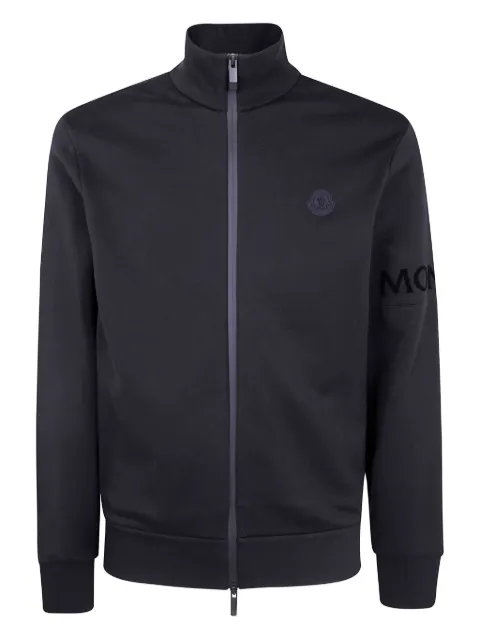 Moncler logo-detail zip-up sweatshirt