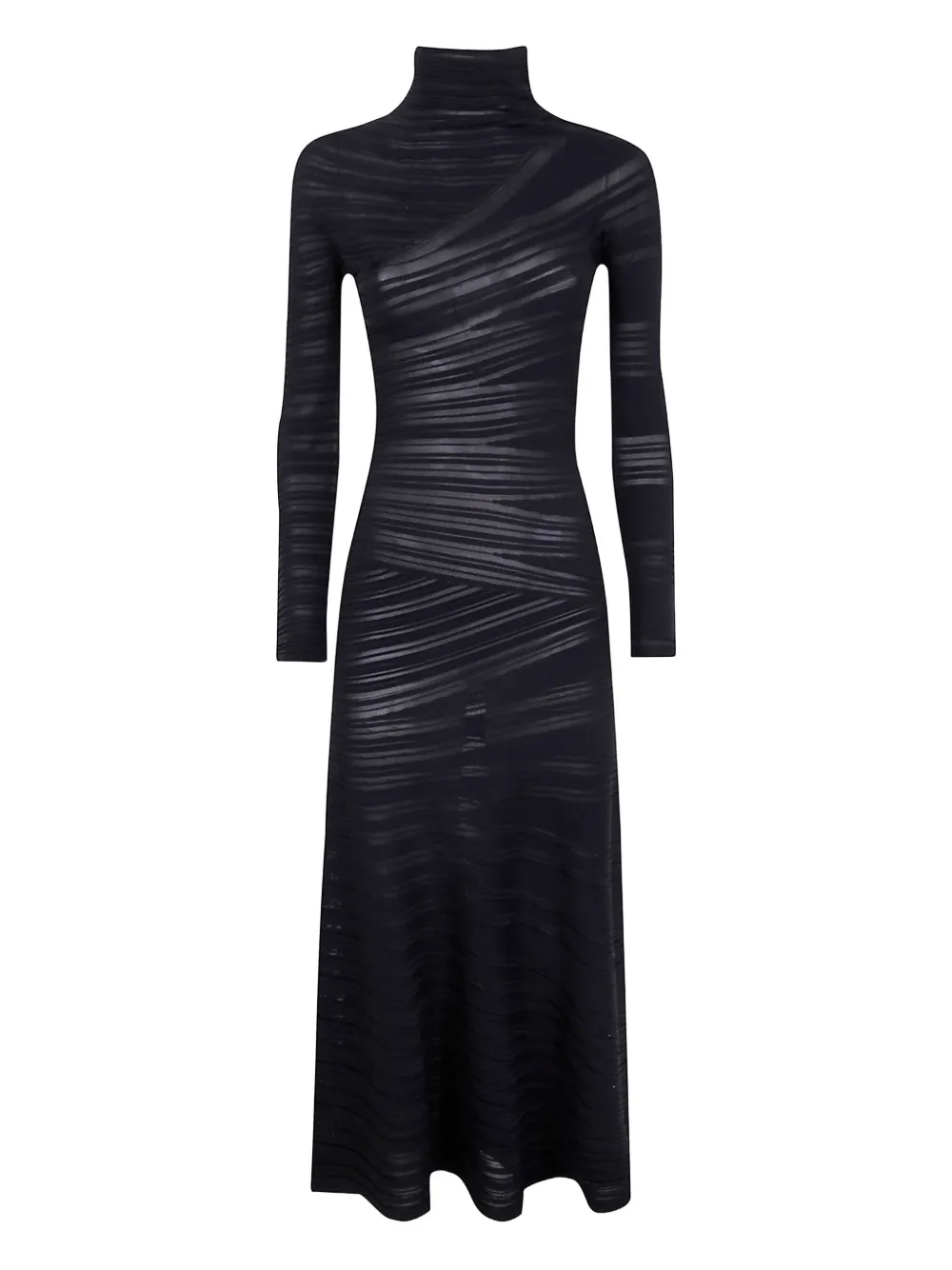 Giorgio Armani high-neck ribbed dress | Black | Image 1