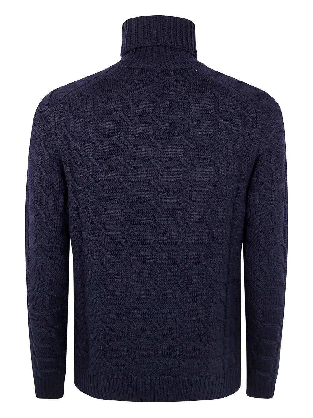 Zanone cable-knit turtleneck sweater - Blauw