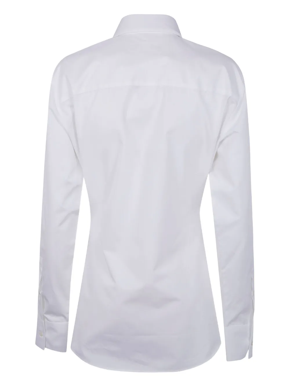 Róhe blouse met lange mouwen - Wit