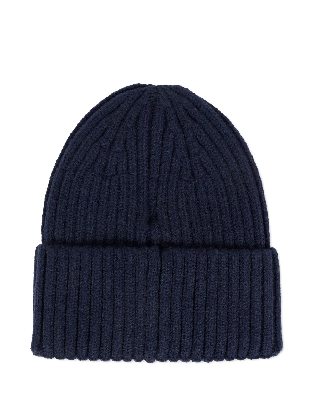 Timberland Kids ribbed logo-patch beanie - Blauw