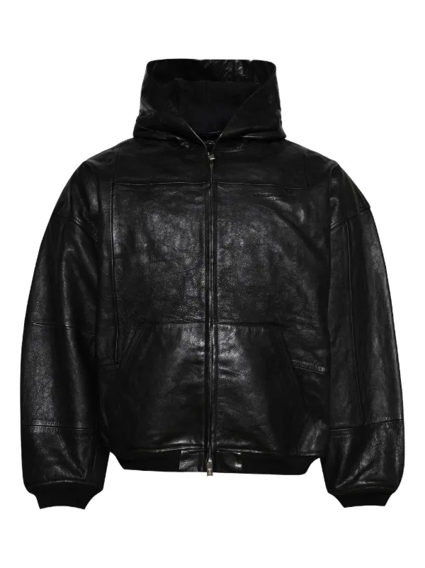 Alexander Wang パッチワーク フーデッド ジャケット | ブラック Alexander Wang パッチワーク フーデッド ジャケット | ブラック