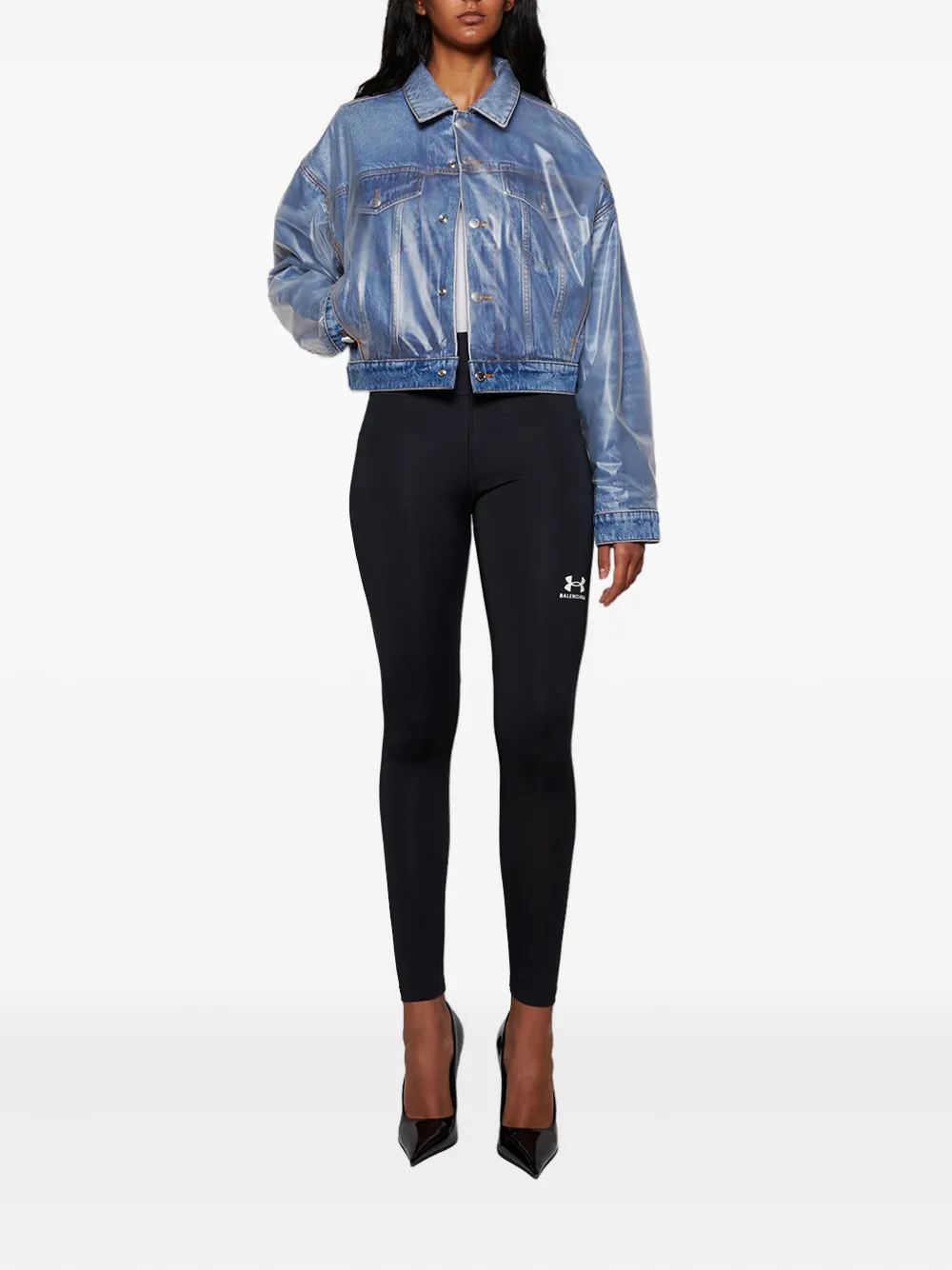 Alexander Wang denim-effect puffer jacket | Denim Jackets | Image 2