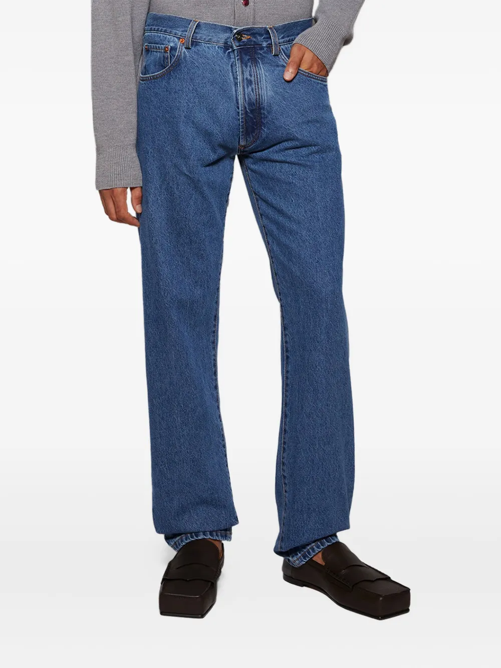 Doppiaa Five-pocket Jeans In Blue