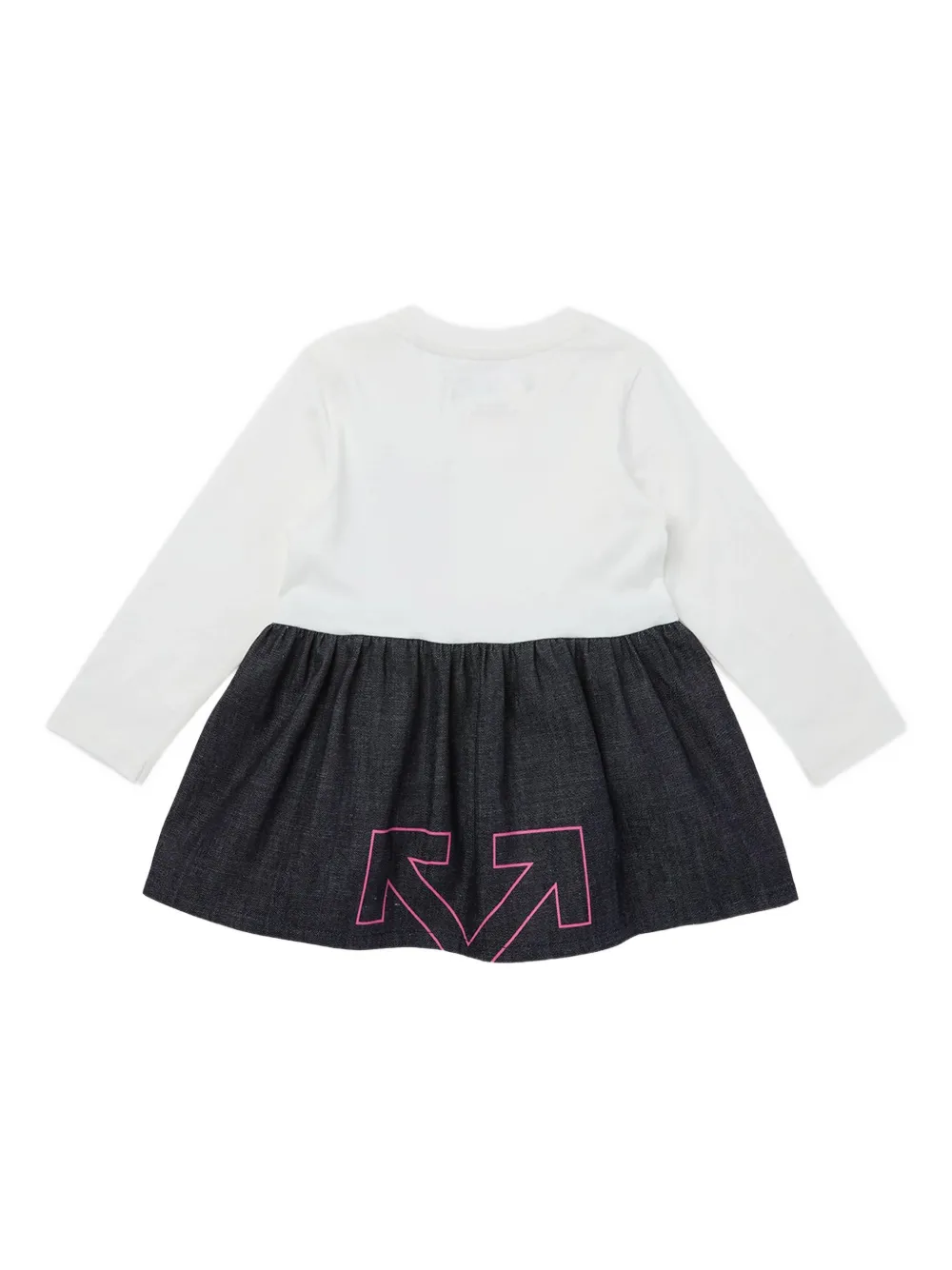 Off-White Kids logo-print dress - Wit