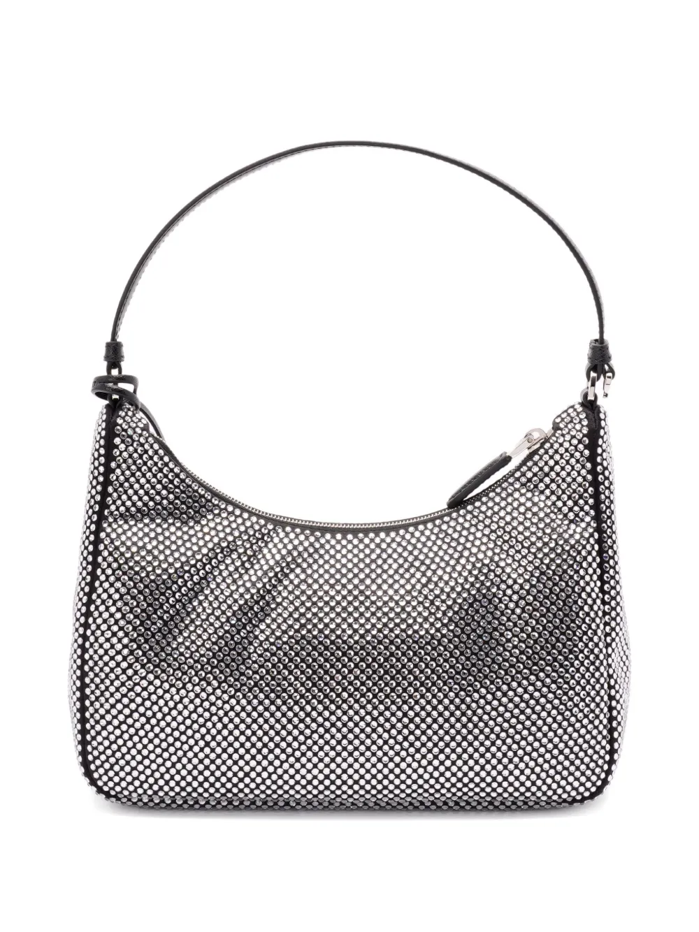 Prada crystal-embellished shoulder bag - Zwart