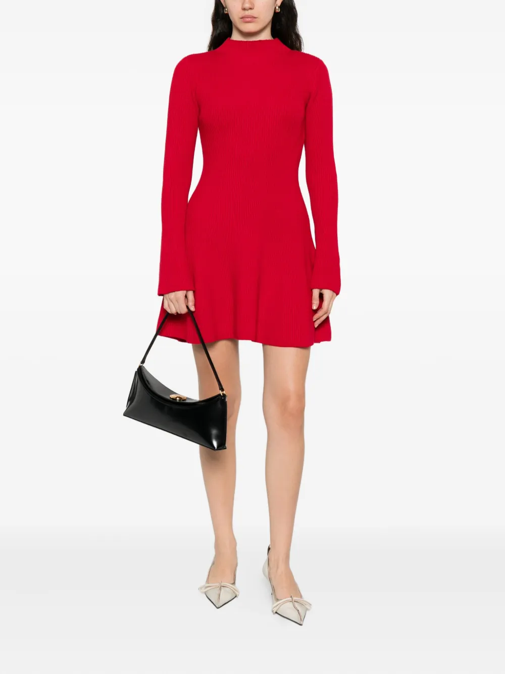 TWINSET ribbed mini dress - Rood