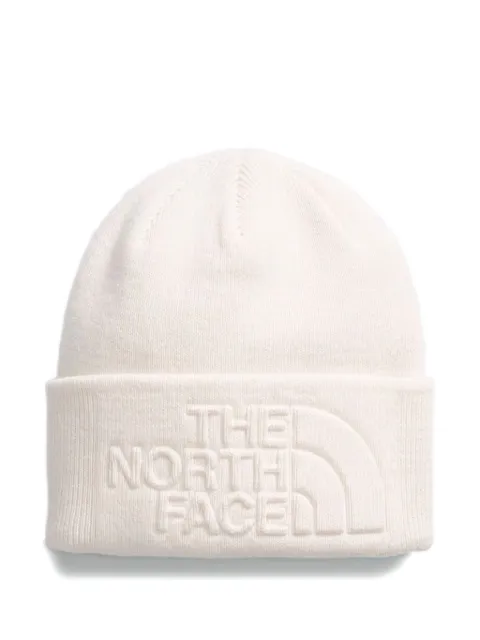 The North Face embossed logo beanie