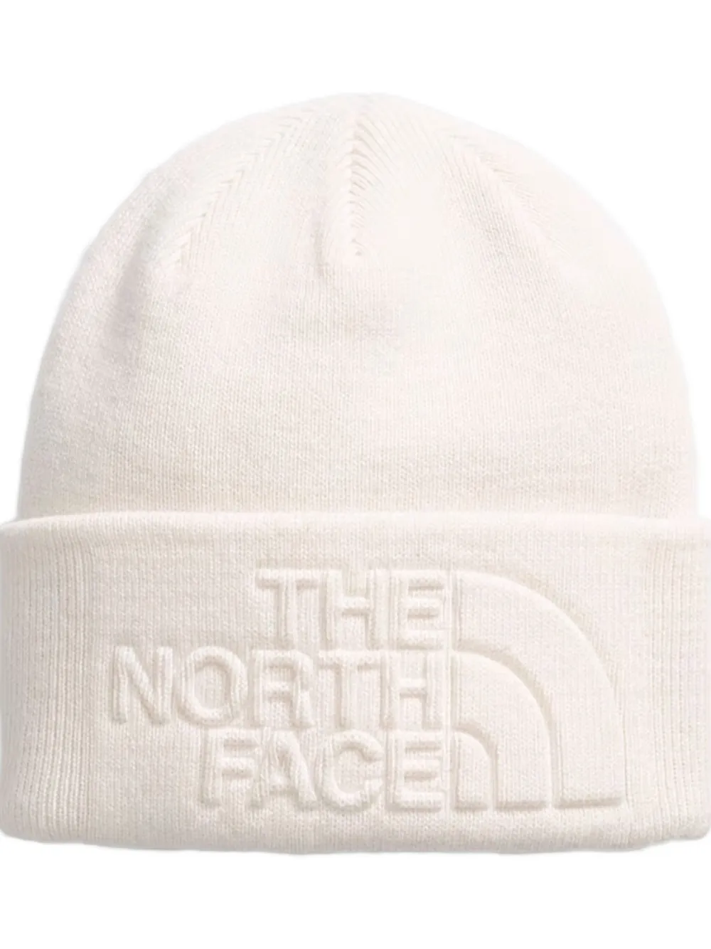 The North Face Muts met logo-reliëf - Wit