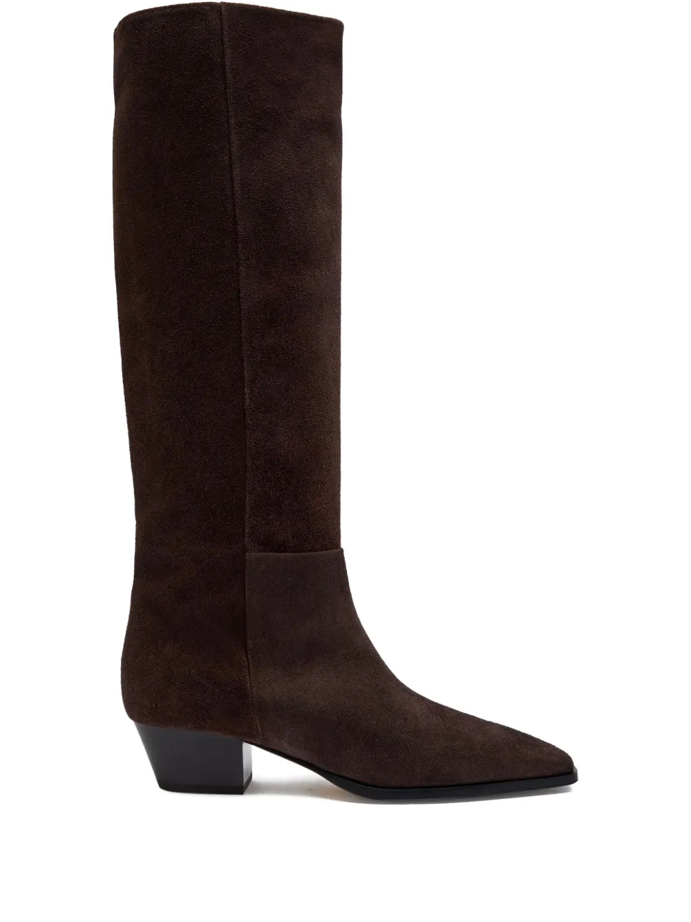 Aeyde 40mm Medea suede pointed-toe boots Brown