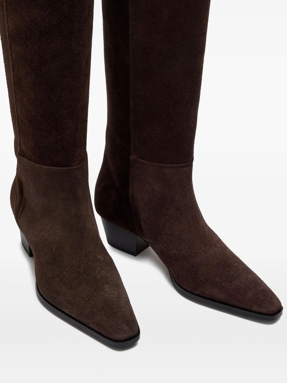 Aeyde 40mm Medea suede pointed-toe boots | Knee-High Boots | Image 2