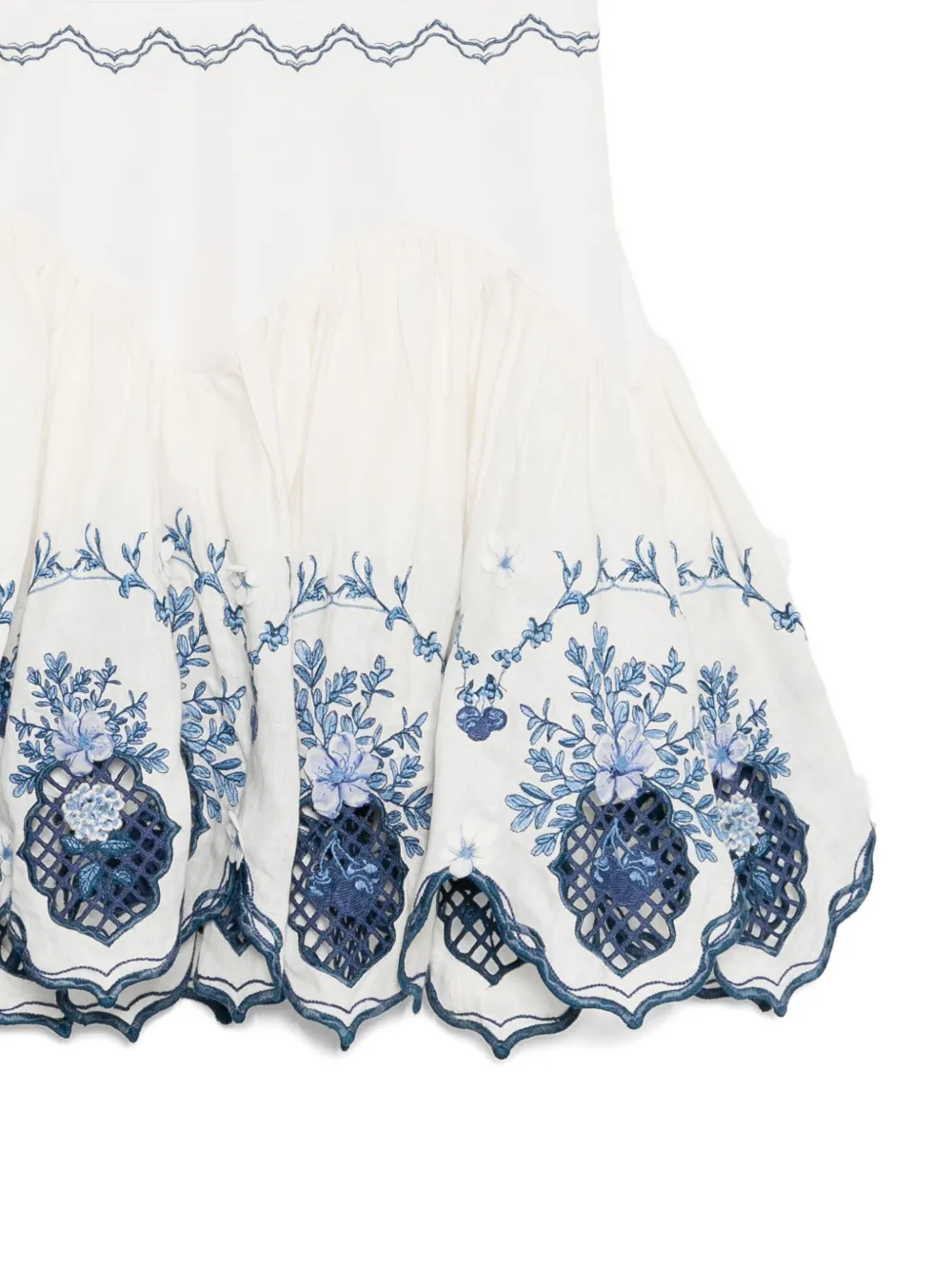 Agua By Agua Bendita Asai Wild Mini Skirt In Blue