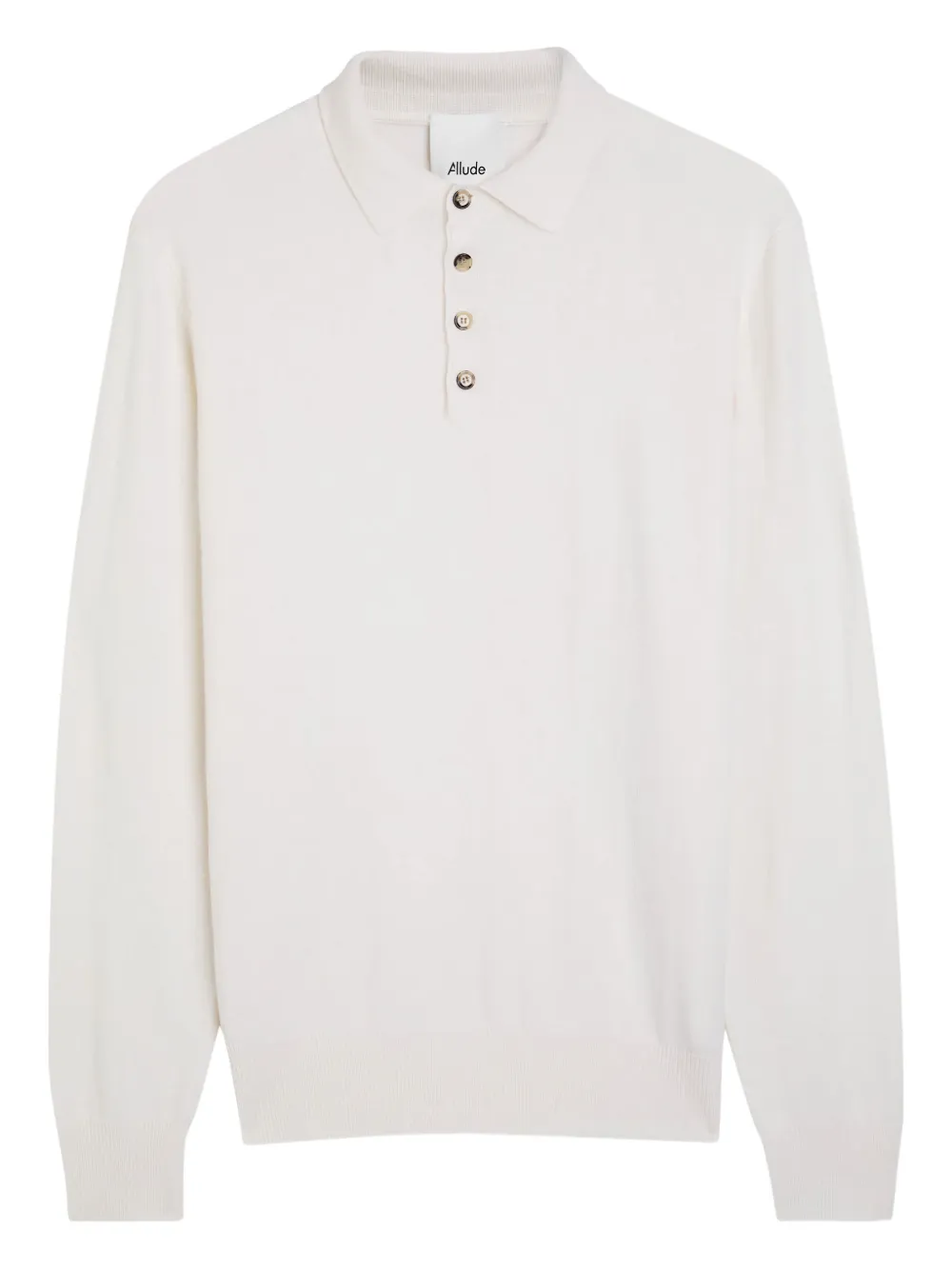 Allude buttoned polo shirt - Beige