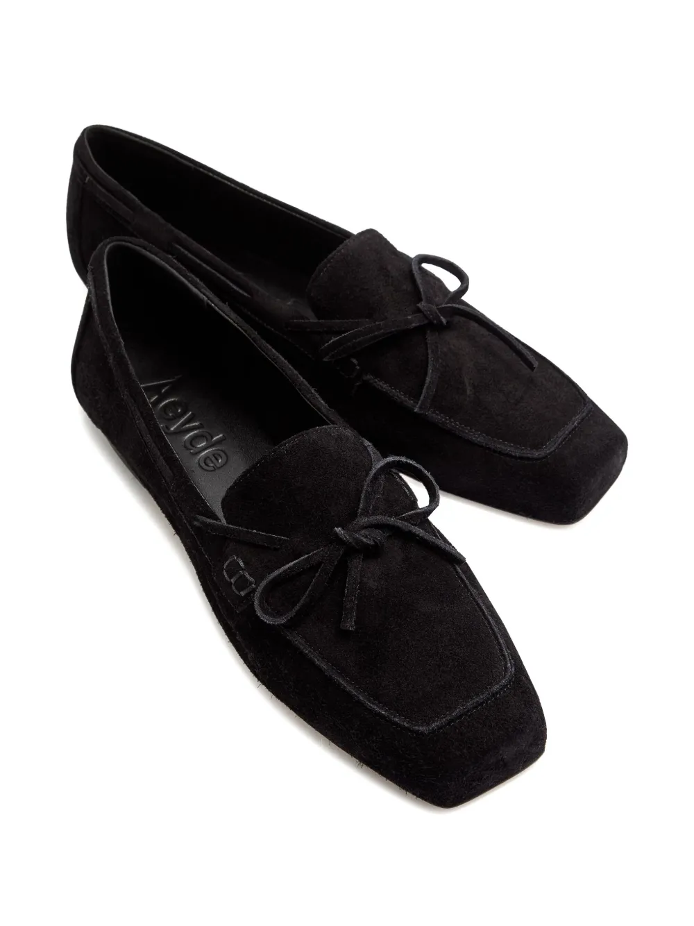 Aeyde Jasper suede loafers Black