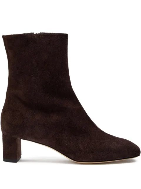 Aeyde 45mm Millie suede block-heel boots