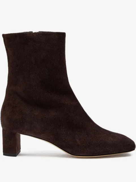 Aeyde 45mm Millie suede block-heel boots
