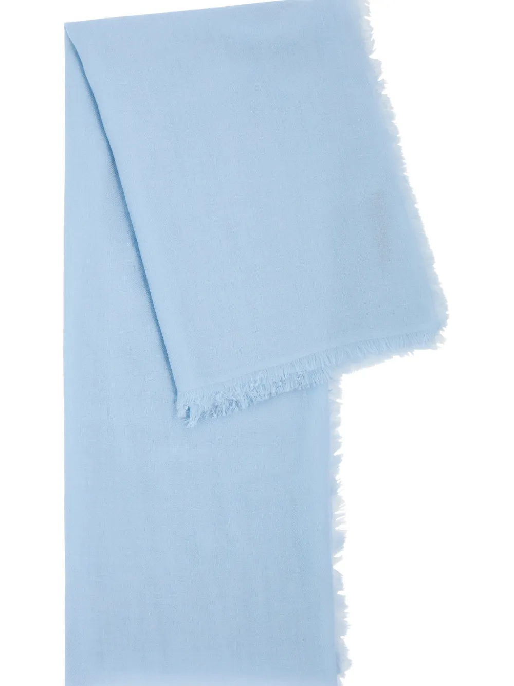 AMA PURE Kasjmier sjaal met franje - Blauw