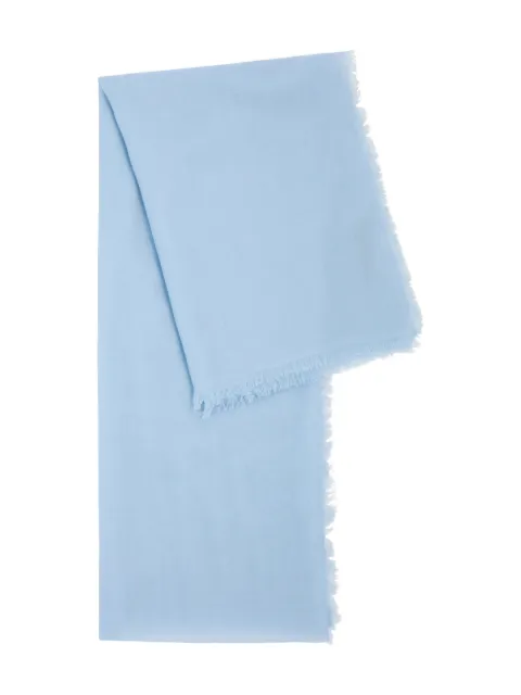 AMA PURE fringed-trim cashmere scarf