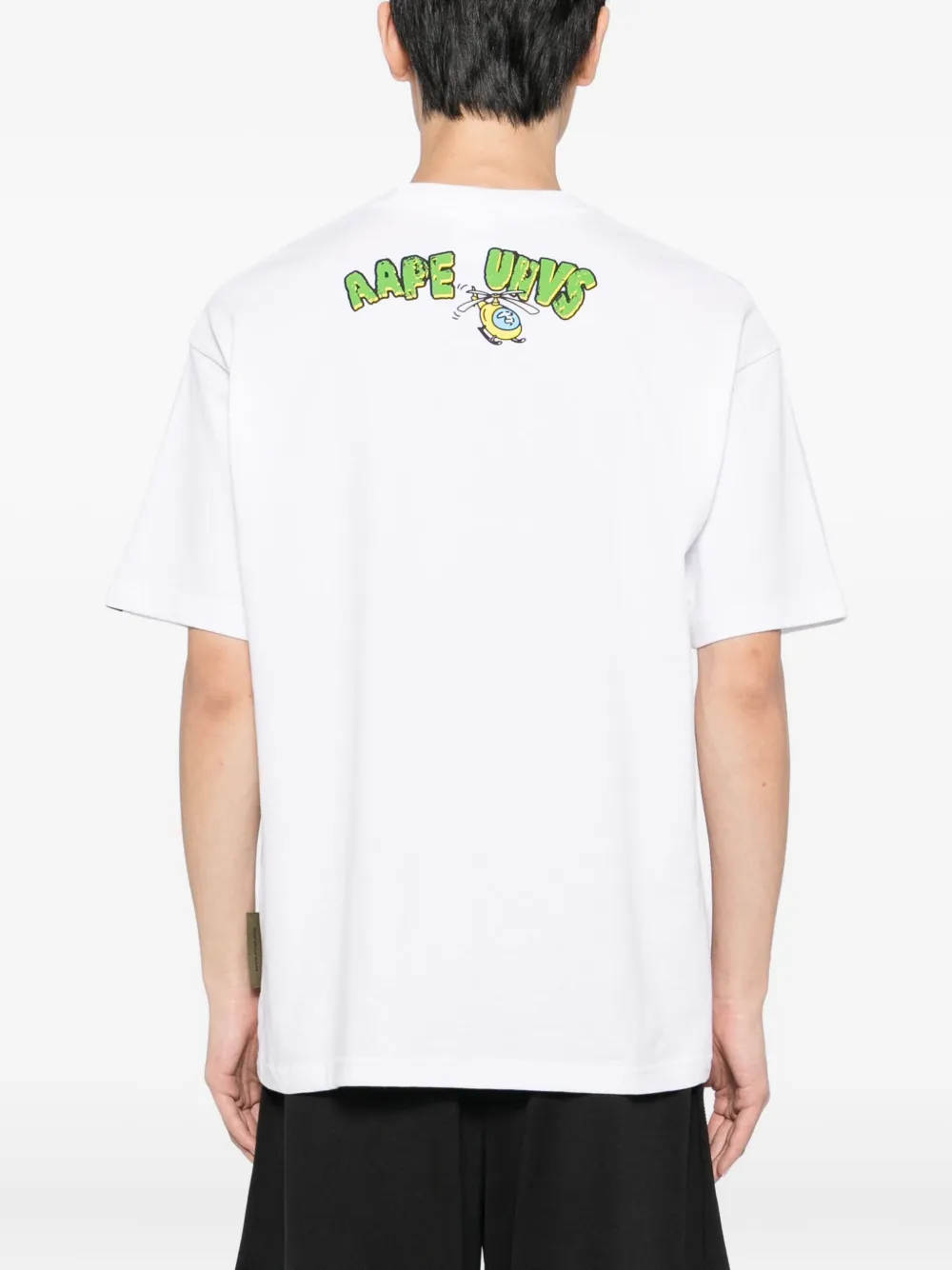 Aape By A Bathing Ape Printed T-shirt In White