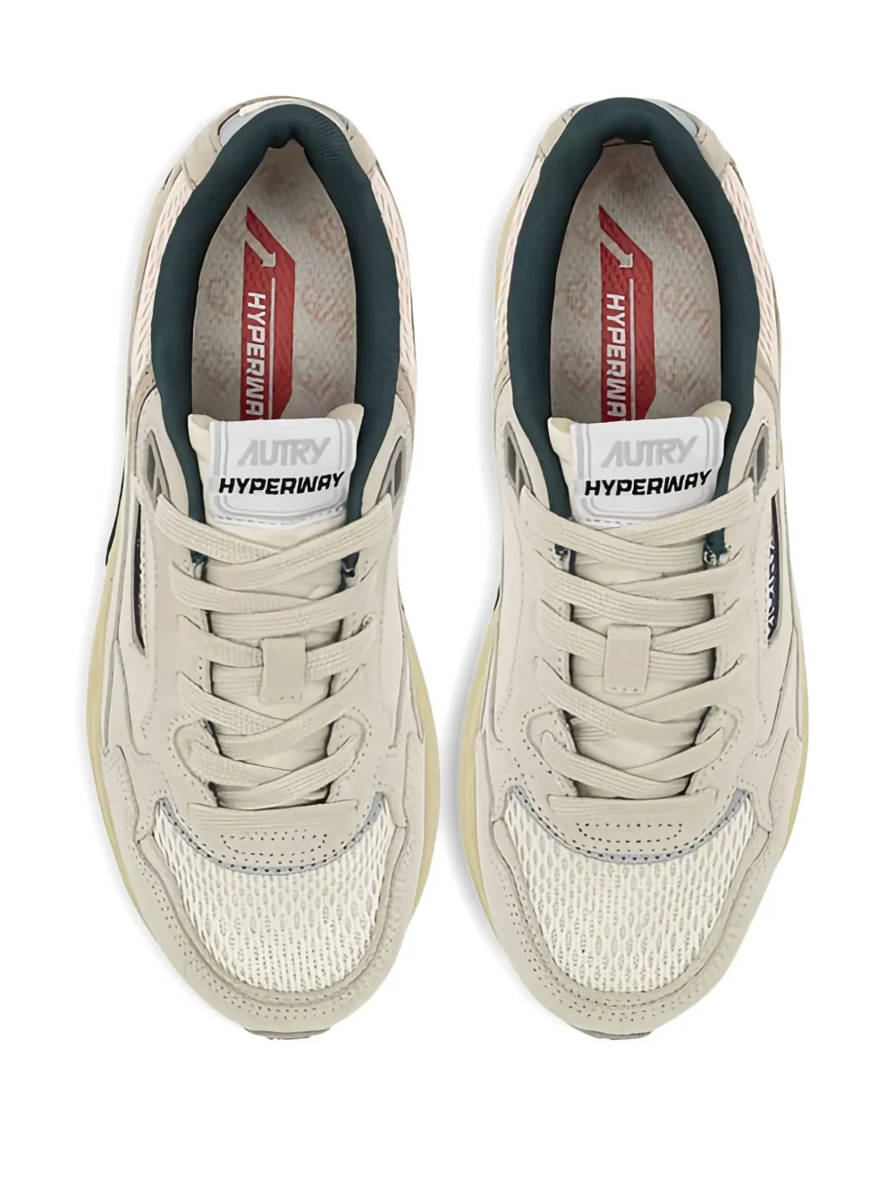 Autry Hyperway sneakers met vlakken Beige