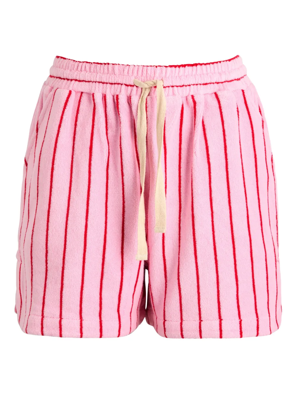 BONGUSTA Naram striped drawstring shorts - Rosa
