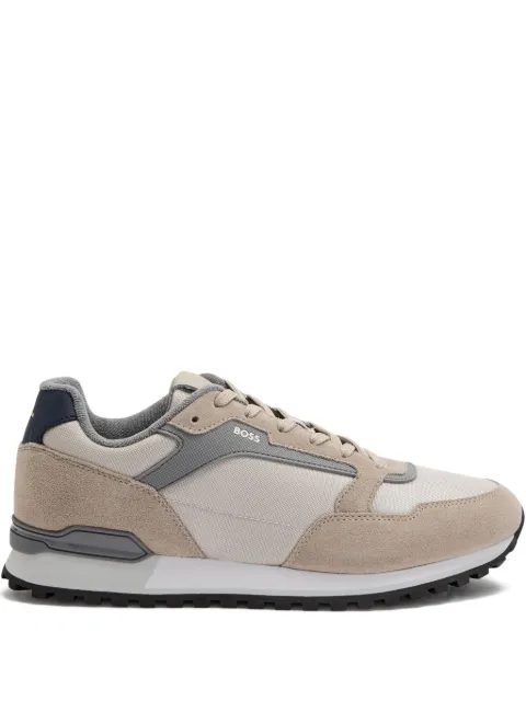 BOSS tenis bajos con paneles de gamuza