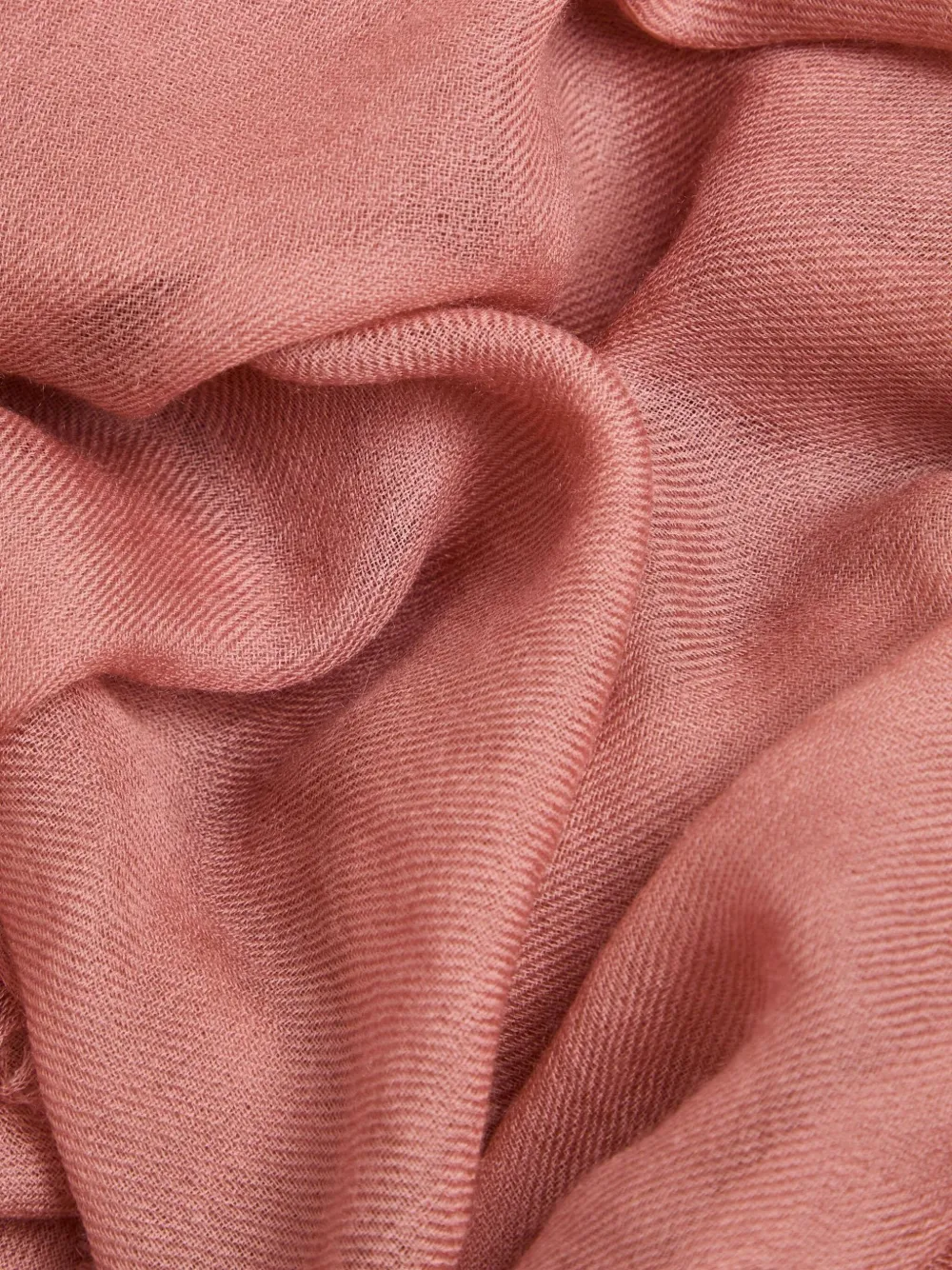 AMA PURE Kasjmier sjaal met franje - Roze