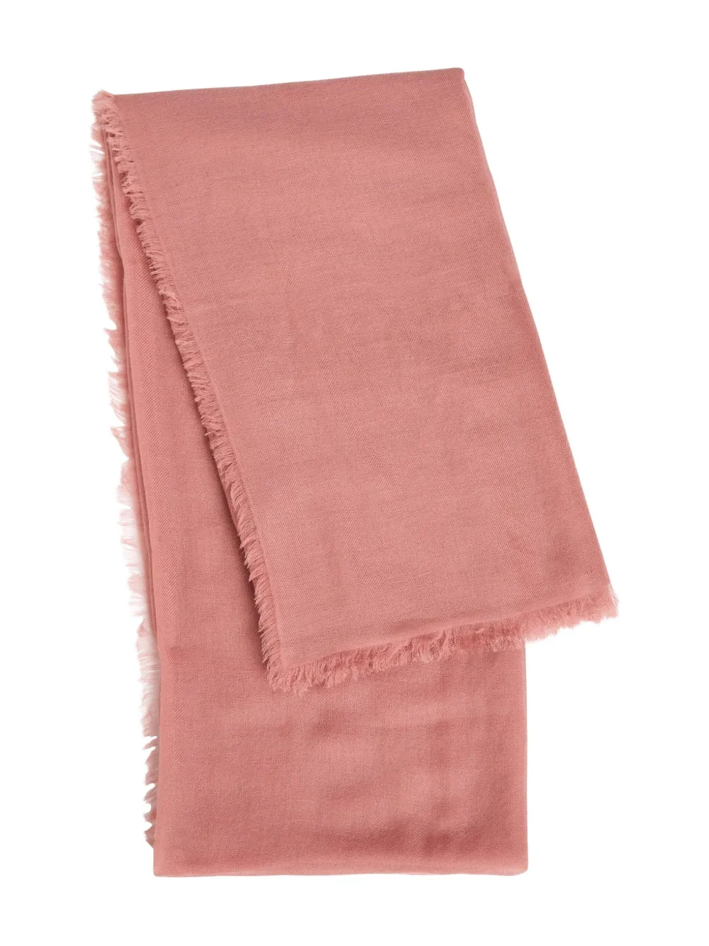 AMA PURE cashmere fringed scarf - ピンク AMA PURE cashmere fringed scarf - ピンク