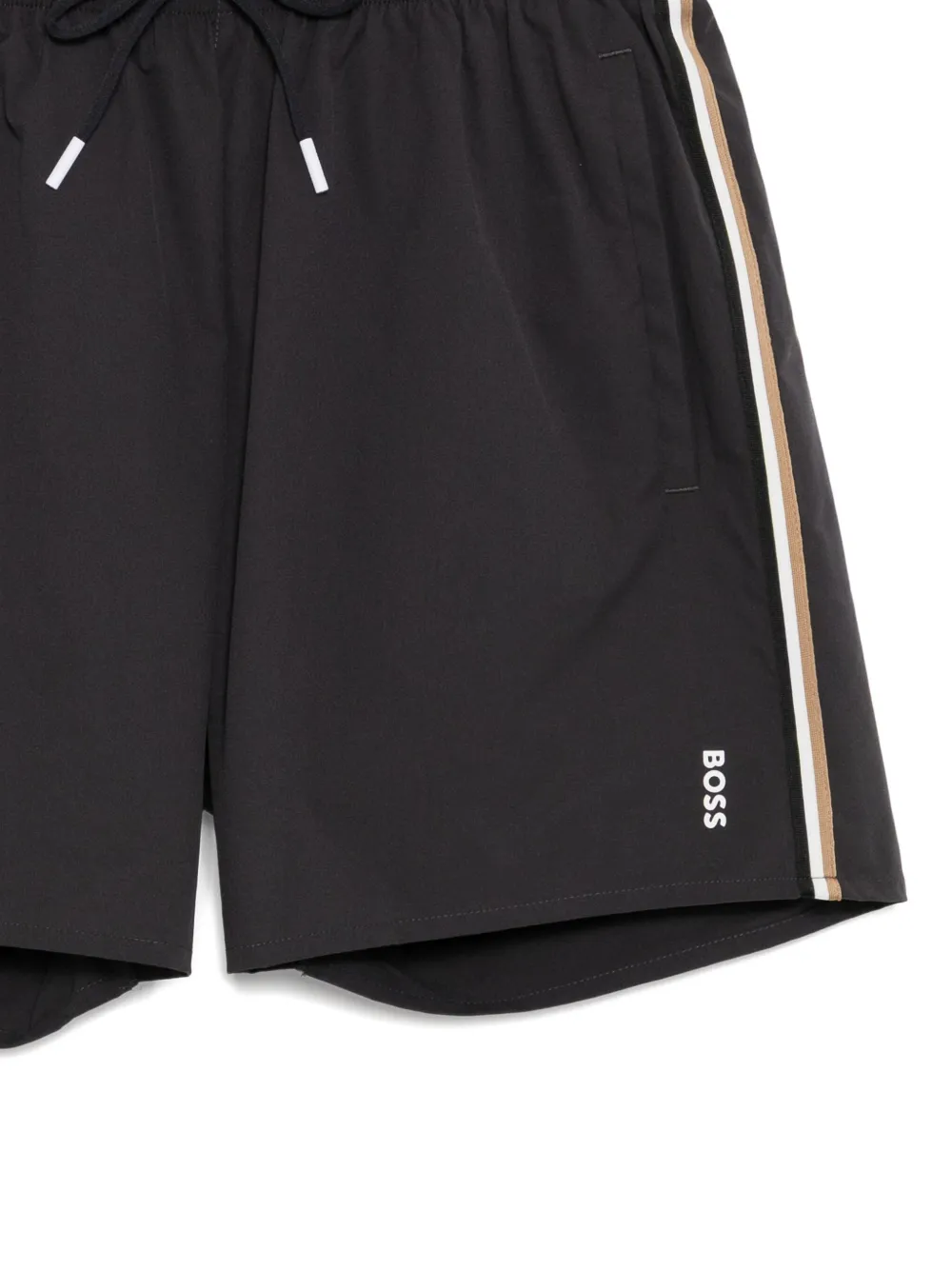 BOSS Zwembroek met logoprint Grijs