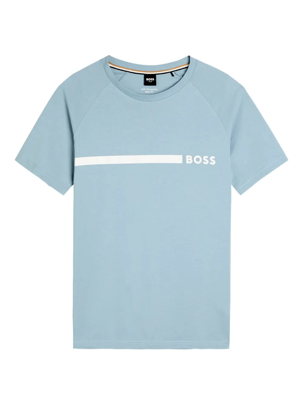 BOSS T-shirt Resort con stampa - Blu