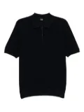 BOSS zip-fastening polo shirt - Blue