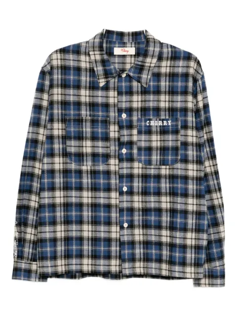 Cherry LA plaid flannel shirt
