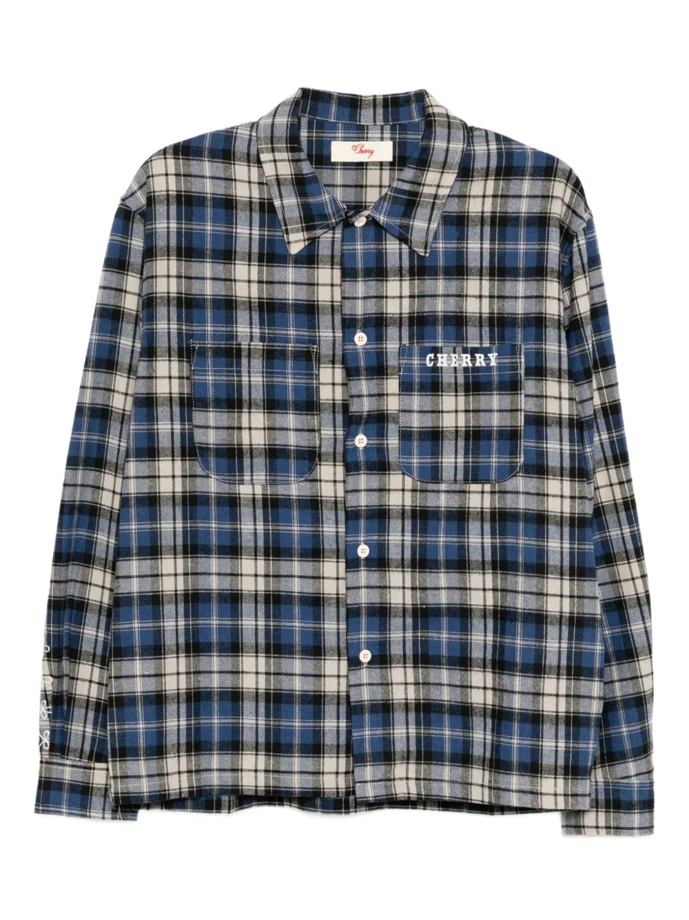 Cherry LA camisa con cuadros estampados | azul | Image 1