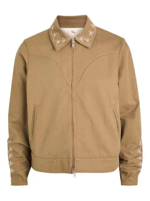 Cherry LA Charro floral-embroidered jacket