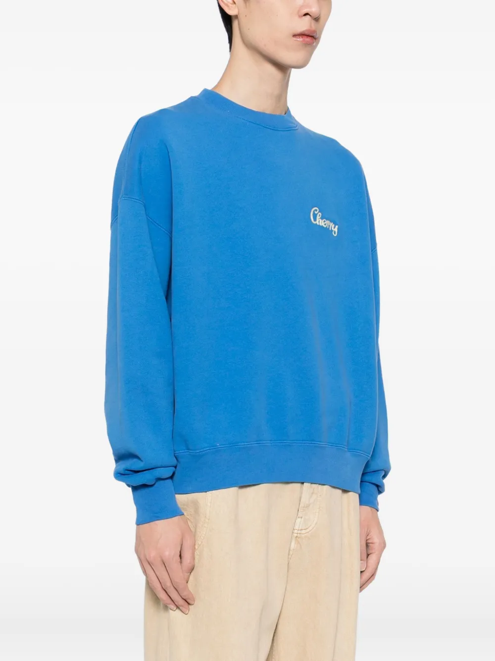 Cherry La Logo-print Sweatshirt In Blue