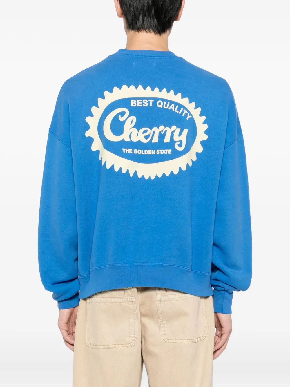 Cherry La Logo-print Sweatshirt In Blue