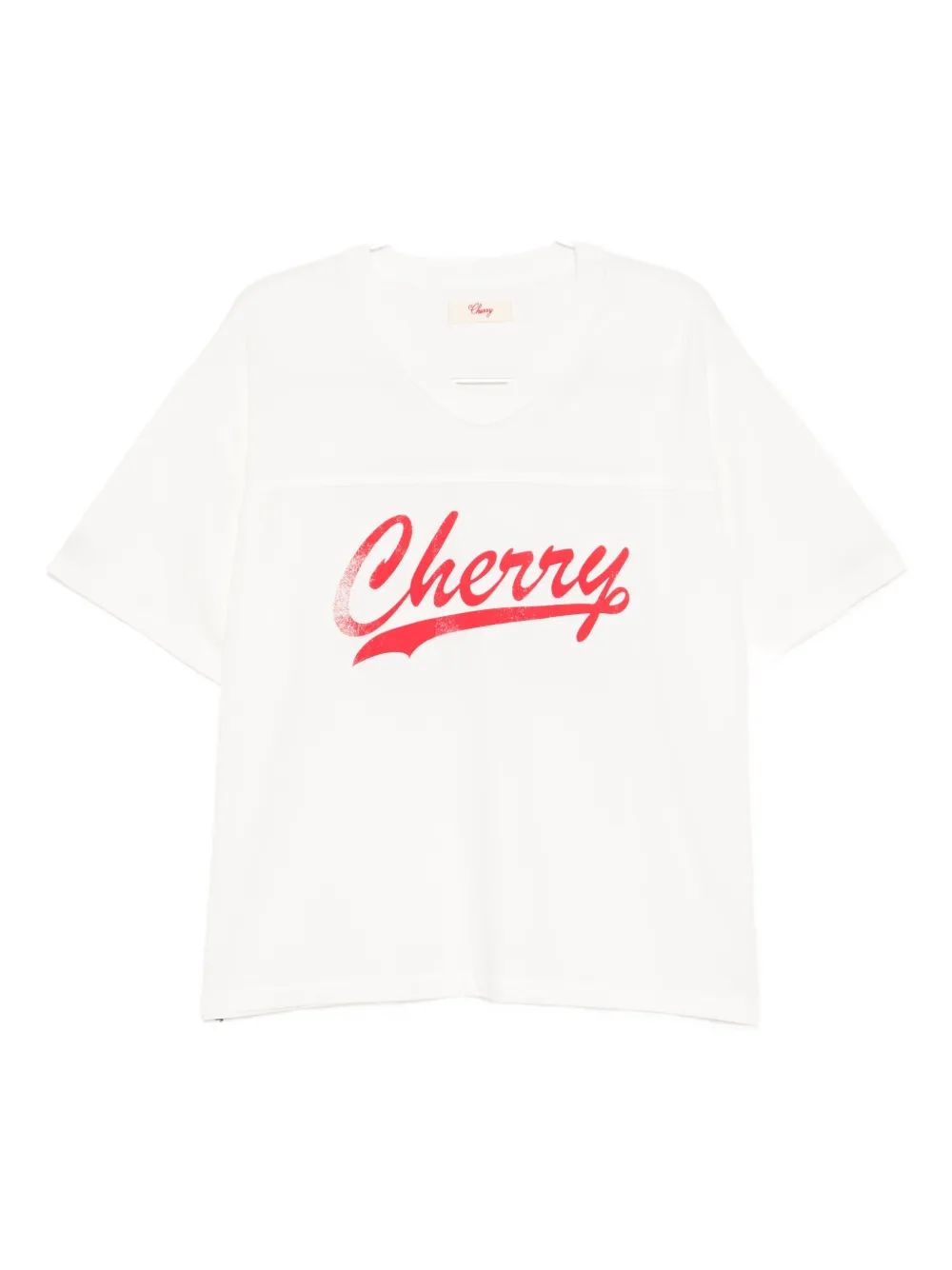 Cherry LA Football T-shirt | White | Image 1