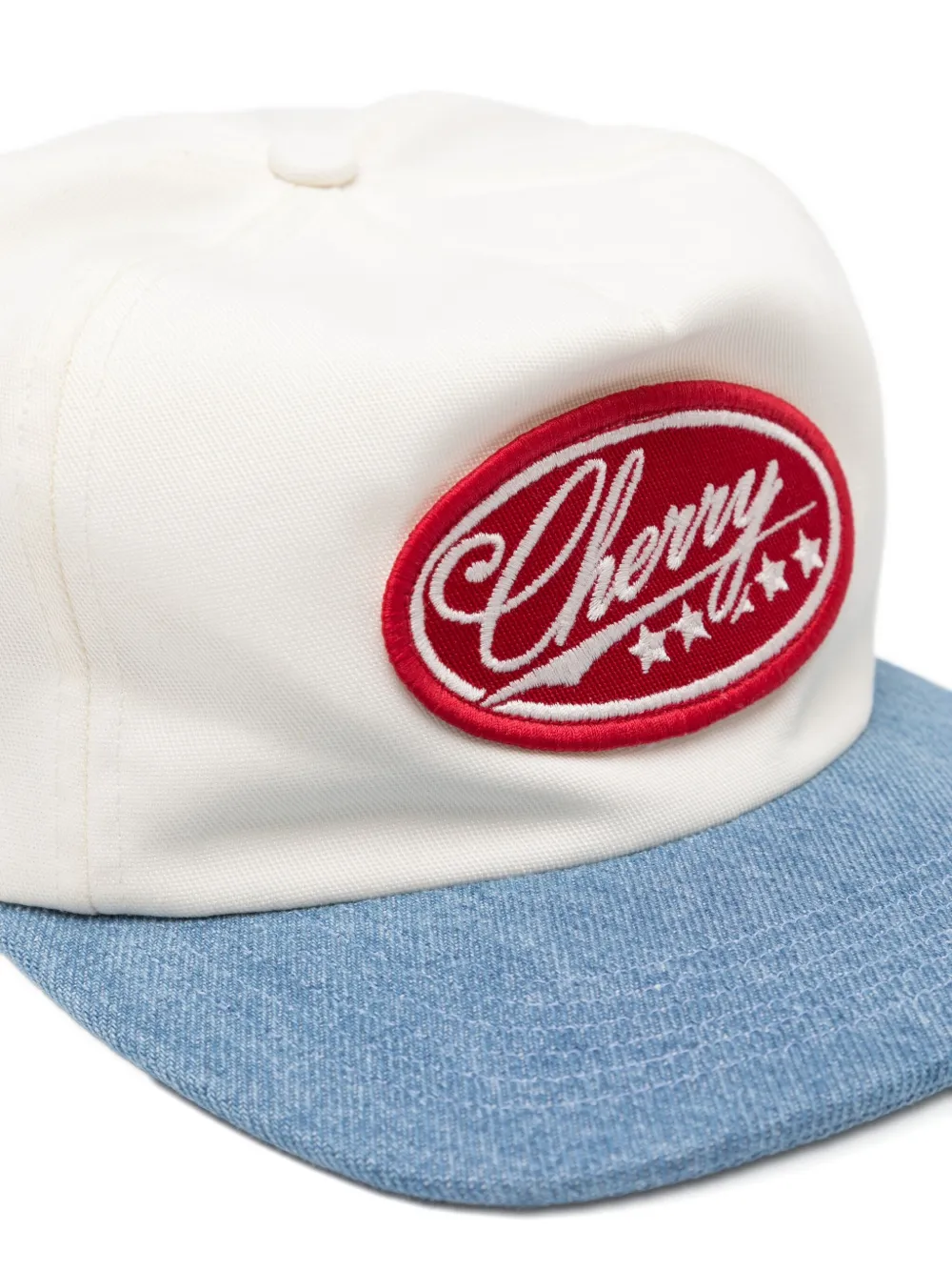 Cherry La Five Star 5 Panel Cap In White
